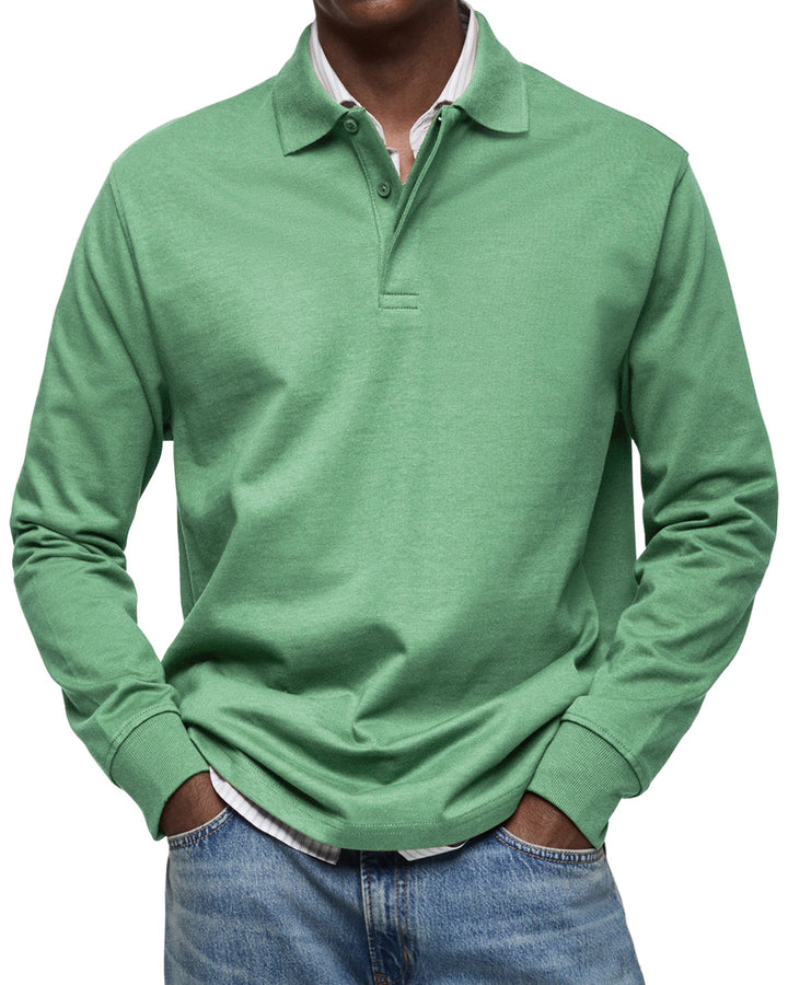 Aatos | LUXURIOUS LONG-SLEEVED POLO SHIRT