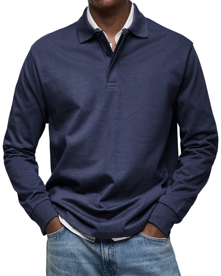 Aatos | LUXURIOUS LONG-SLEEVED POLO SHIRT