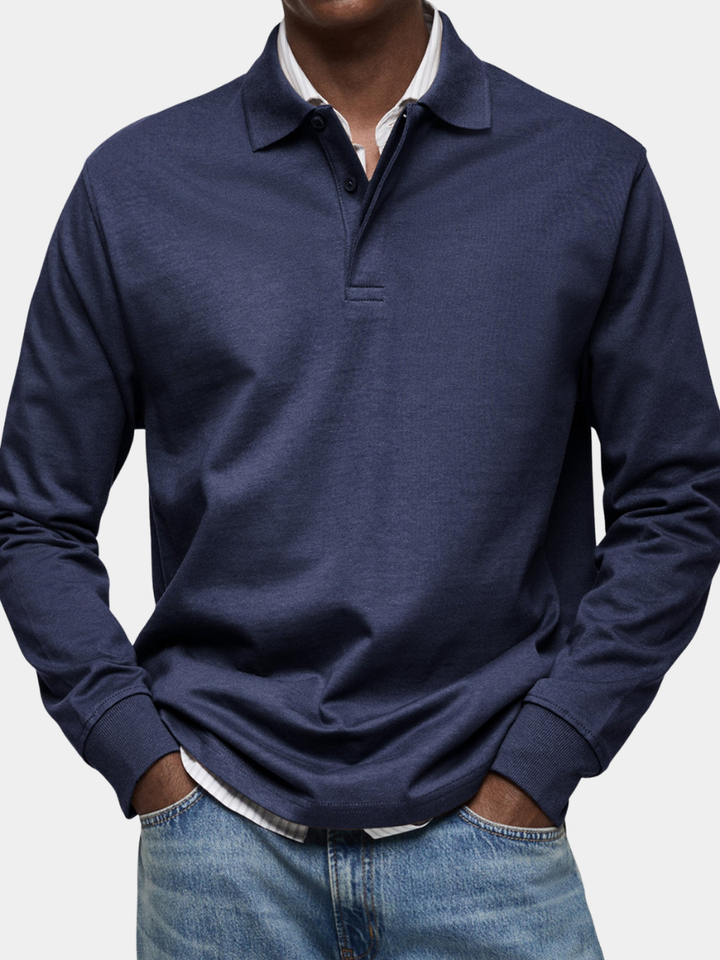 Aatos | LUXURIOUS LONG-SLEEVED POLO SHIRT