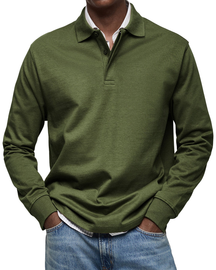 Aatos | LUXURIOUS LONG-SLEEVED POLO SHIRT